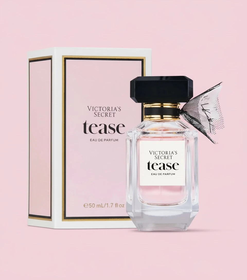 Victoria's Secret Tease Eau de Parfum, Notes of White Gardenia, Anjou Pear & Black Vanilla, Perfumes for Women (1.7 oz)