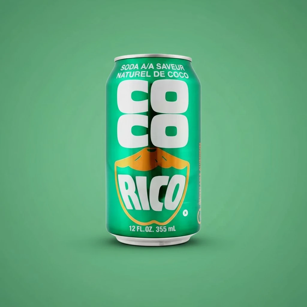 Coco Rico Coconut Soda, 12oz Can (Pack of 18, Total of 216 Fl Oz)