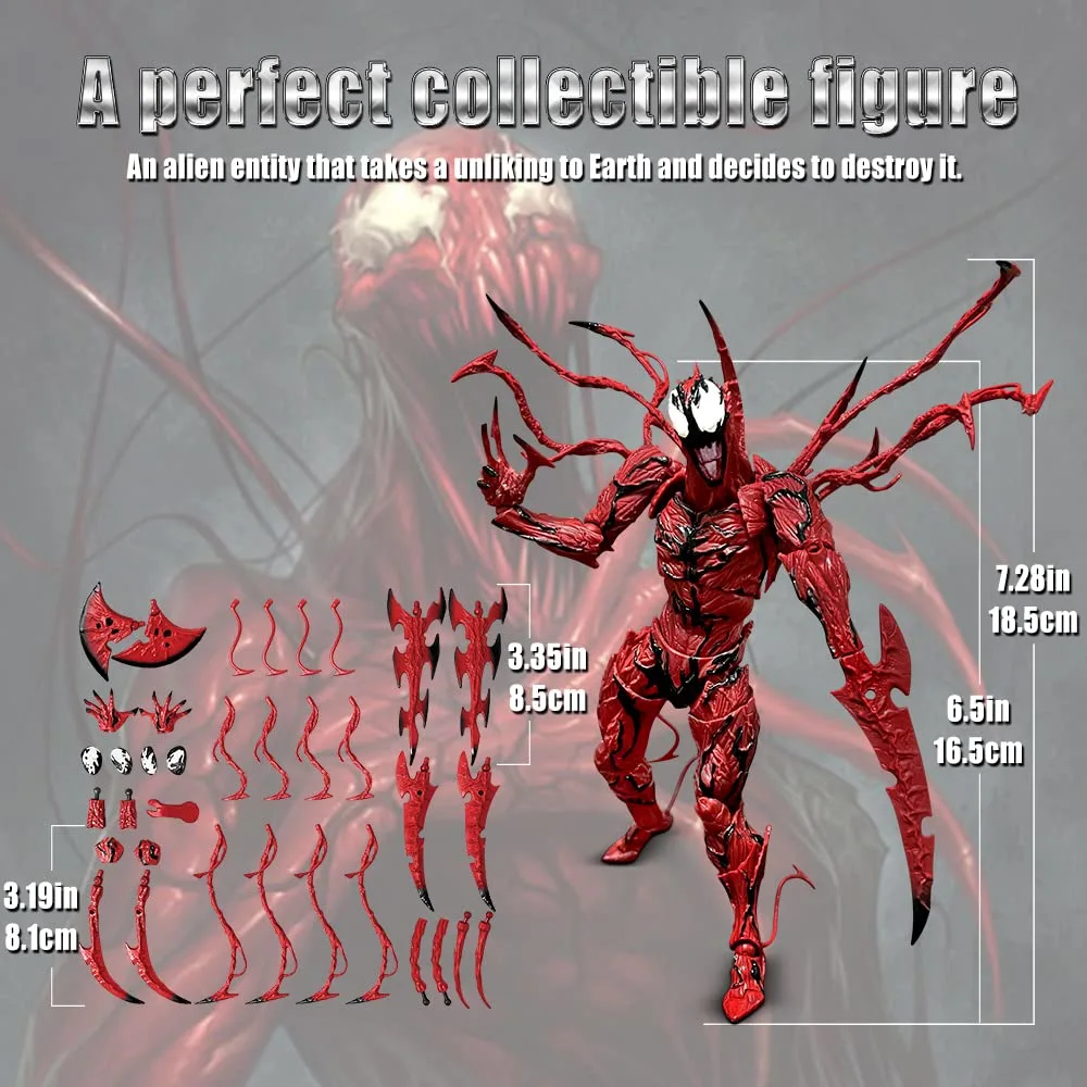 lasama Action Figures, 12 Inch Collectible Figures Toys for Boys Characters Toys Prefect Gift for Christmas, Thanksgiving Day, Birthday, Children’s Day for Kids (Red)