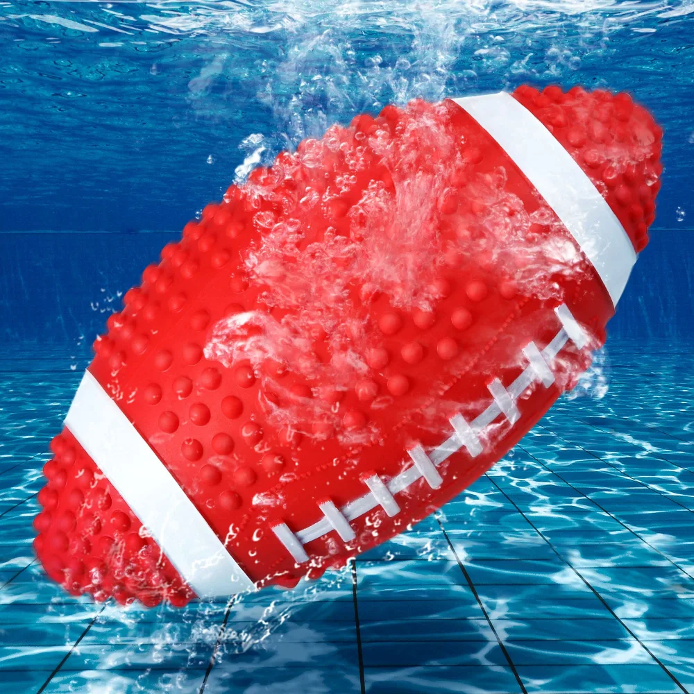 Hiboom Swimming Football, Underwater Passing & Dribbling, Beach & Pool Waterproof, Diving Game Toys for Teens & Adults, Fills with Water (Red)