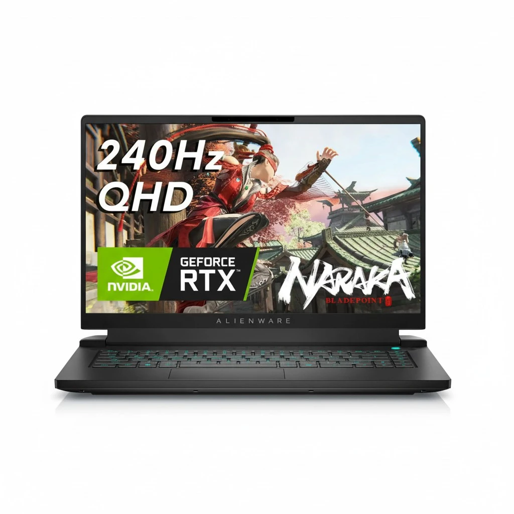 Alienware m15 R7 Gaming Laptop - 15.6-inch 240Hz 2ms QHD, Intel Core i9-12900H, 32GB DDR5 RAM, 1TB SSD, NVIDIA Geforce RTX 3080 Graphics, Killer AX 1675i with Dell services, Windows 11 Home - Dark