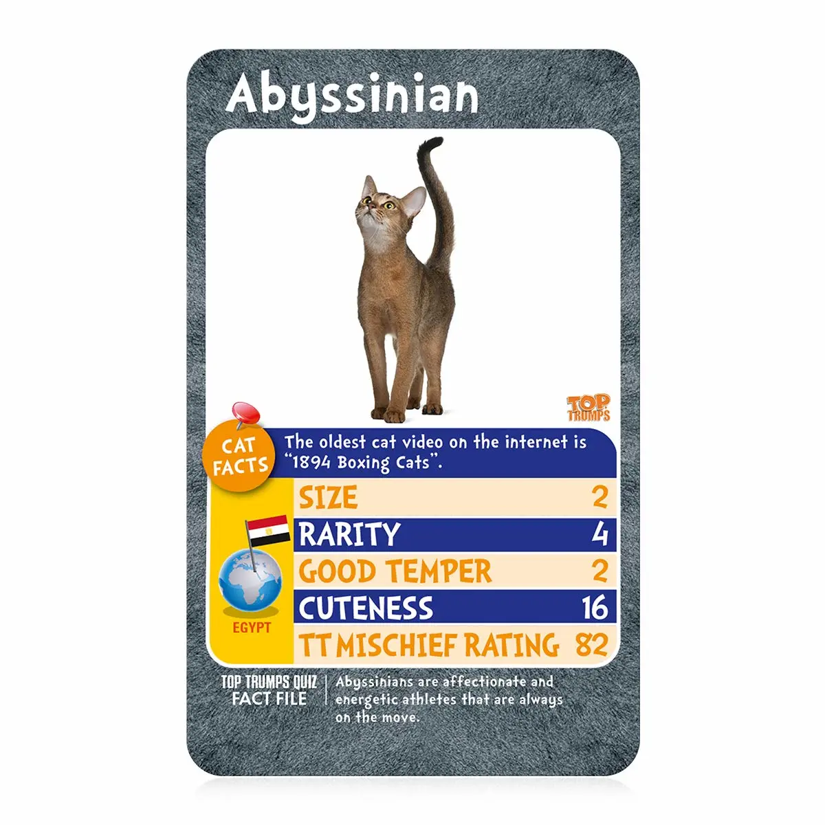 Top Trumps Card Game Cats 'Who is Most Mischievous'