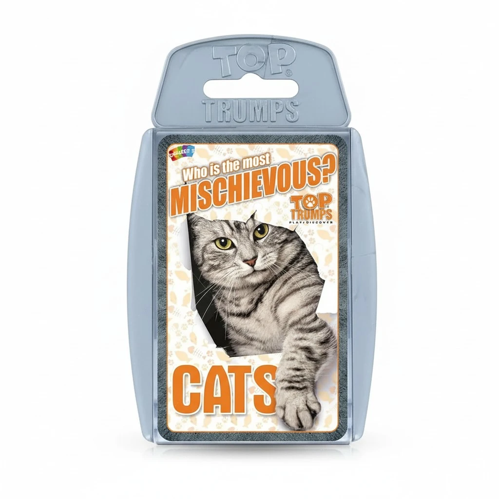 Top Trumps Card Game Cats 'Who is Most Mischievous'