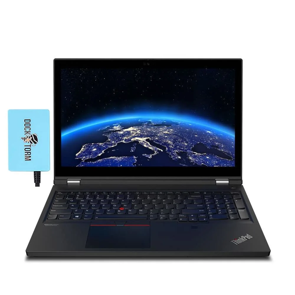 Lenovo ThinkPad P15 Workstation Laptop (Intel i9-10885H 8-Core, 32GB RAM, 4TB PCIe SSD, Quadro T2000, 15.6" Full HD (1920x1080), Fingerprint, WiFi, Bluetooth, Webcam, Win 11 Pro) with Hub