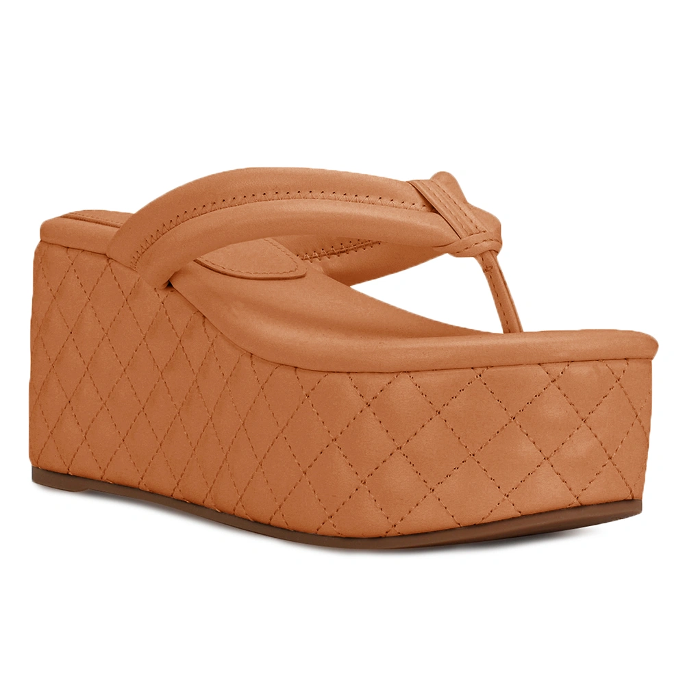Women's Platform Wedge Slides Sandals Open Toe Slip on Flip-Flops Comfort Summer Beach Casual Wedges Shoes