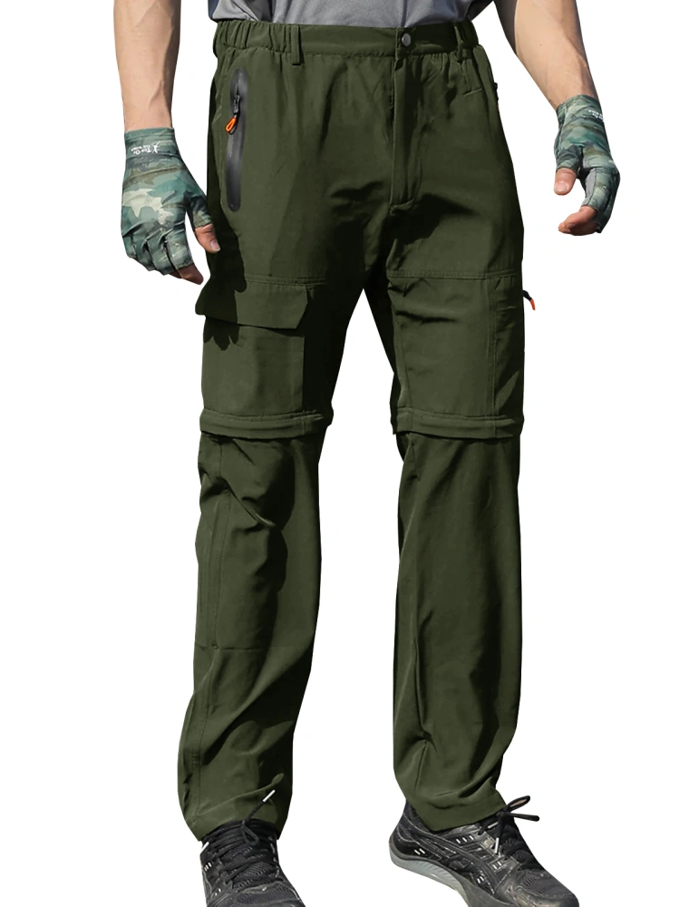 Mens Hiking Convertible Pants Quick Dry Lightweight Zip Off Outdoor Fishing Safari Cargo Pants