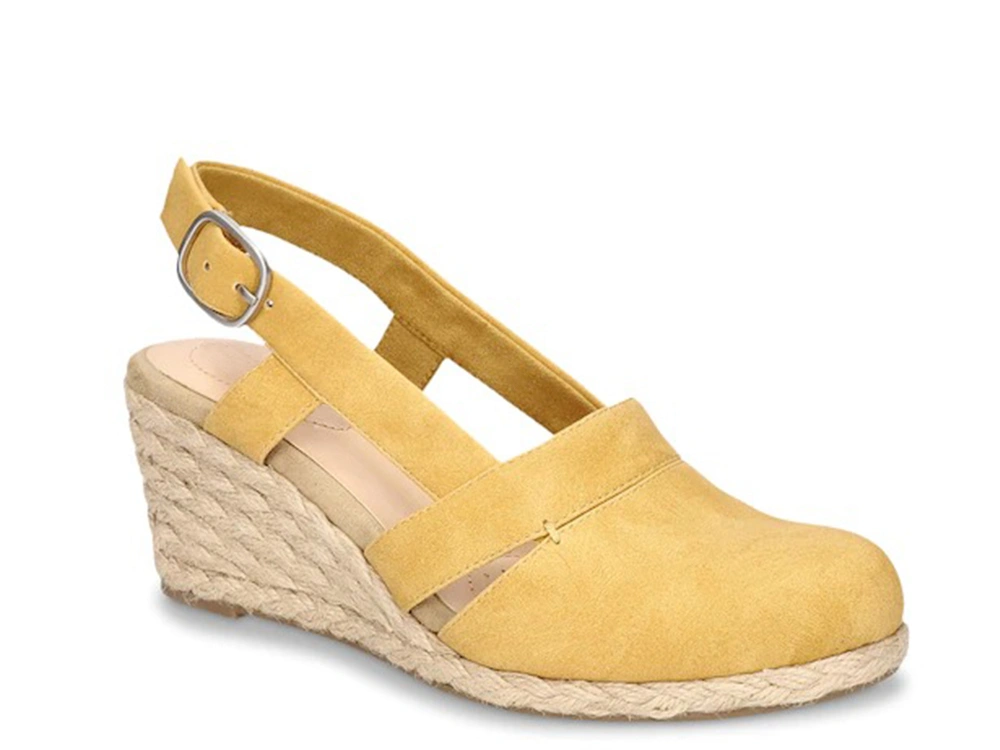 Juliet Holy Womens Wedges Sandals Platform Espadrilles Slingback Closed-toe Clogs Sandals