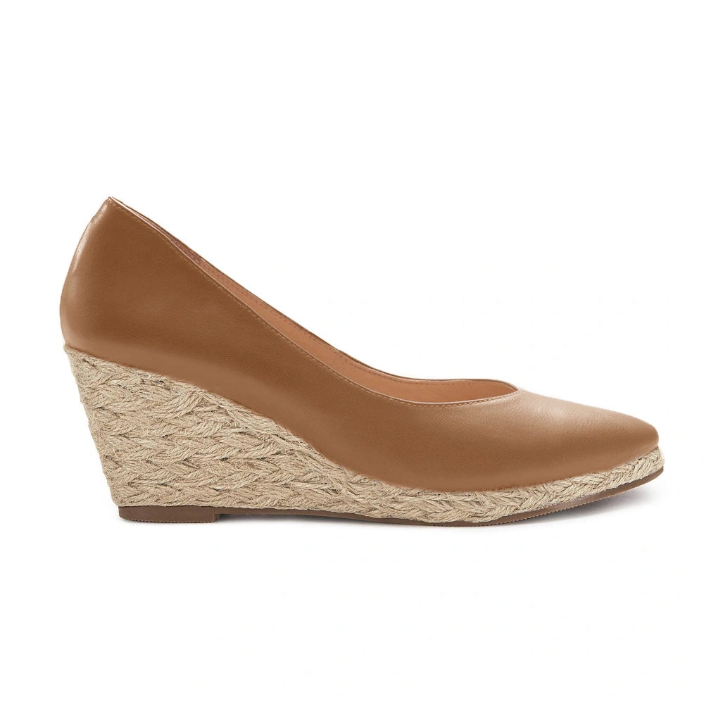 Juliet Holy Womens Wedge Pumps Espadrilles Wedges Sandals Slip On Closed Toe Platform Heeled Sandal