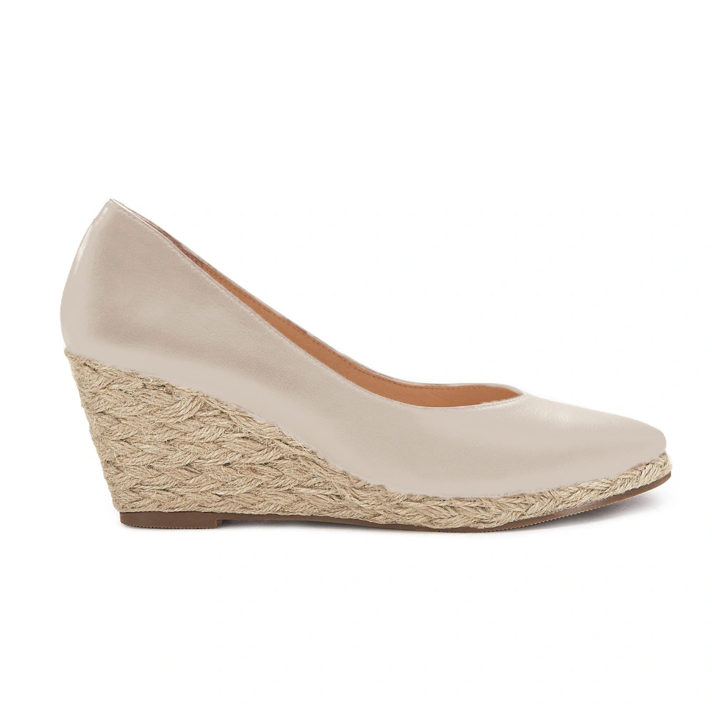 Juliet Holy Womens Wedge Pumps Espadrilles Wedges Sandals Slip On Closed Toe Platform Heeled Sandal