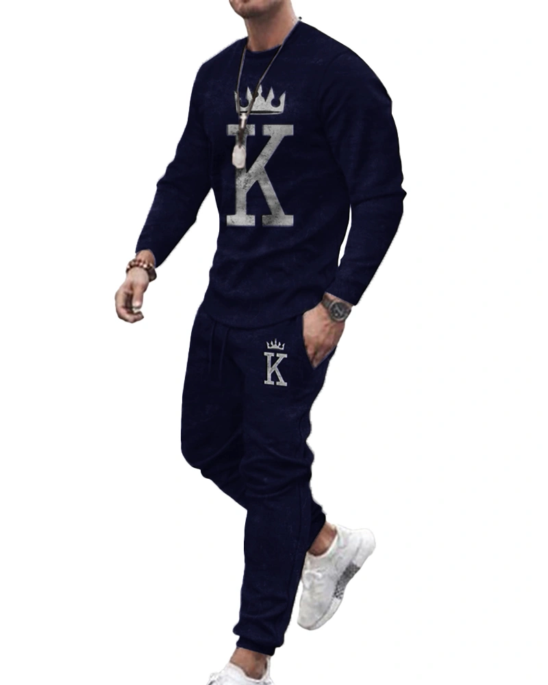 Mens Tracksuits Two Piece Athletic Sweatsuits Casual Solid Running Jogging Sport Sets