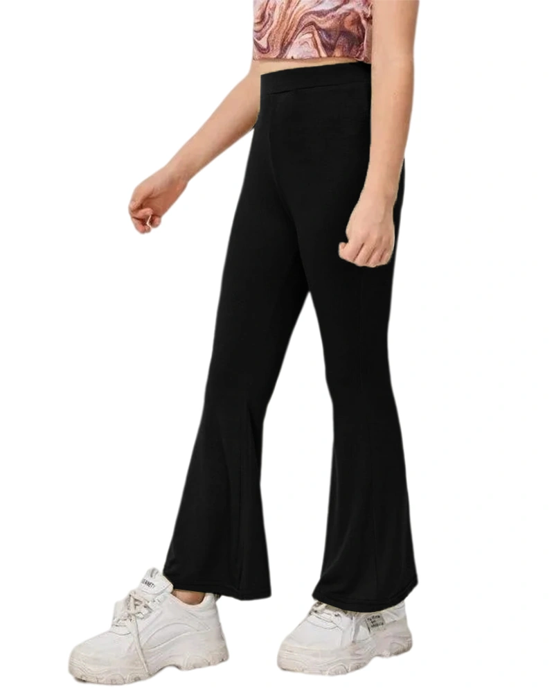 Aurgelmir Kids Casual High Waisted Flare Pants for Girls Cute Workout Dancing Yoga Bell Bottoms Leggings