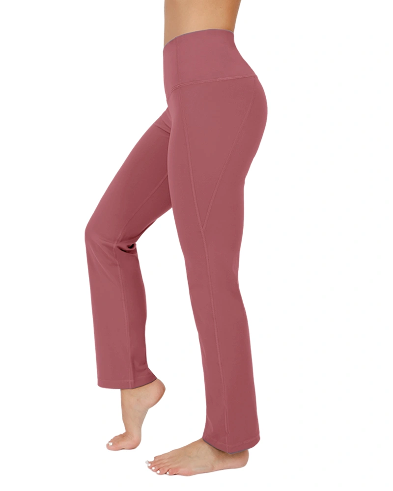 Aurgelmir Womens Fleece Lined Straight Leg Yoga Pants Bootcut Workout Running Work Pants