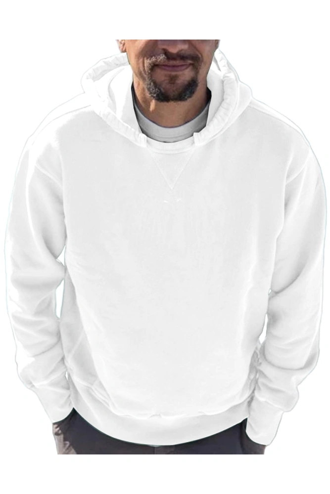 ZIWOCH Men's Lightweight Cotton Hooded Sweatshirt Casual Long Sleeve Pullover Hoodie