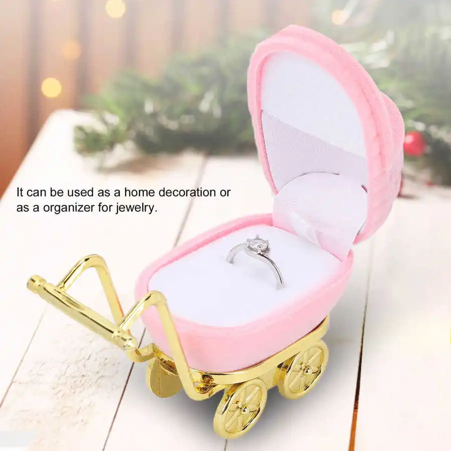 Fashion Baby Cart Shaped Jewelry Box