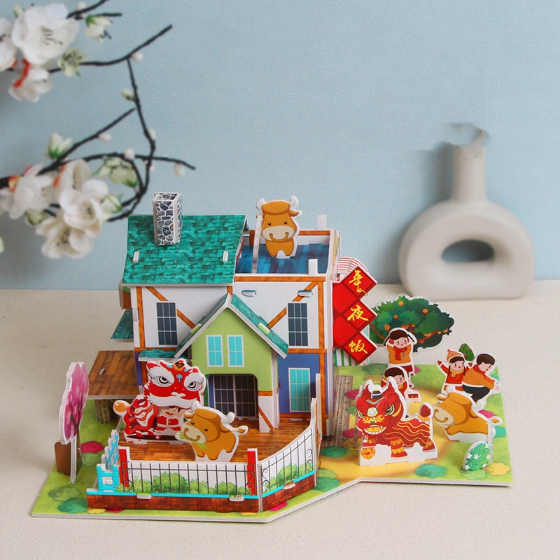 Fashion Paper Three-dimensional Puzzle House