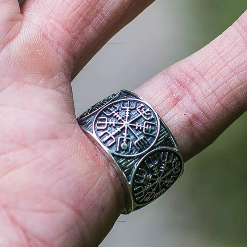 Alloy Men's Scandinavian Rune Ring