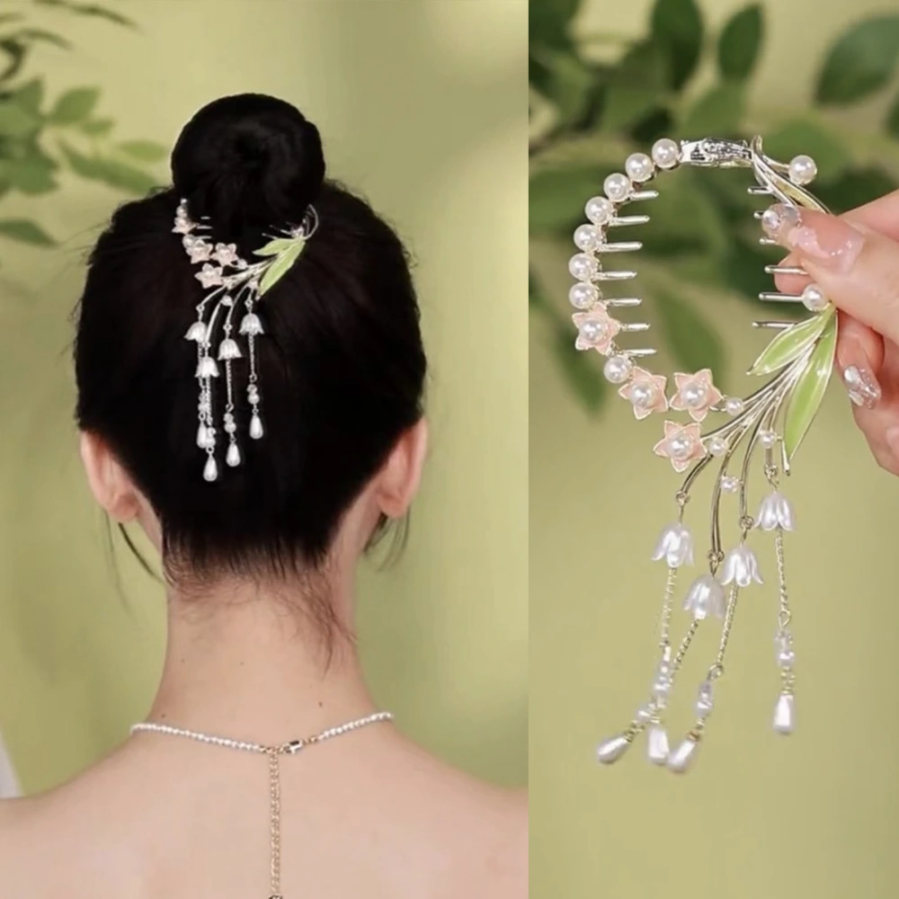 Plant Mori Ancient Style Coiffure Flower Grip Clip