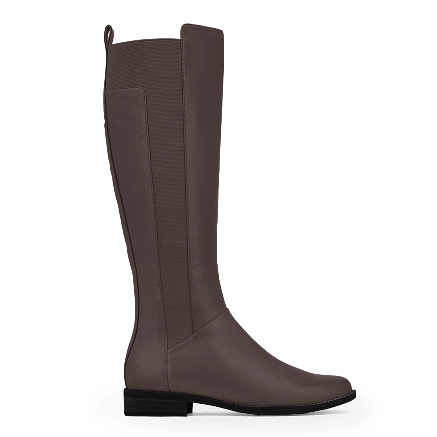 Rilista Women's Knee High Boots Low Heel Riding Boots Block Flat Calf Boot Shoes