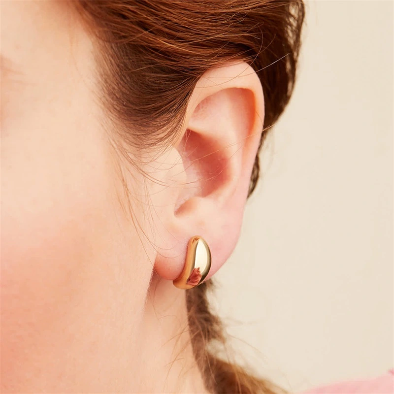 Stylish Simple Stainless Steel Earrings