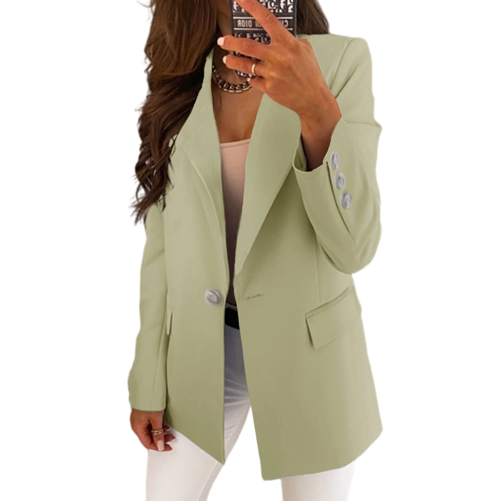 Viandso Womens Casual Lapel Button Down Office Blazers Long Sleeve Work Suit Jacket