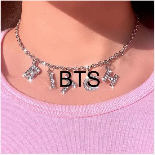 BTS Letters Necklace