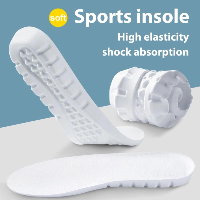 PU Insole Sports Soft Elastic Comfortable Shock Absorption Breathable