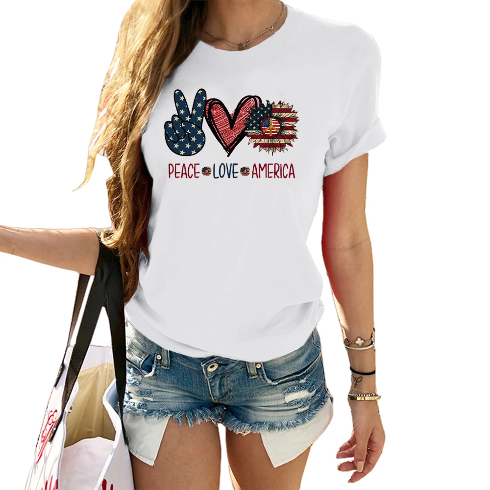 Cicy Bell Women鈥榮 Cute Heart Graphic T Shirts Casual Short Sleeve Crewneck Summer Tees Tops