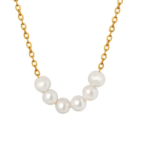 Zoe Layered Pearl Necklace