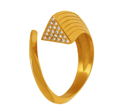 Nina Geometric Zirconia Ring