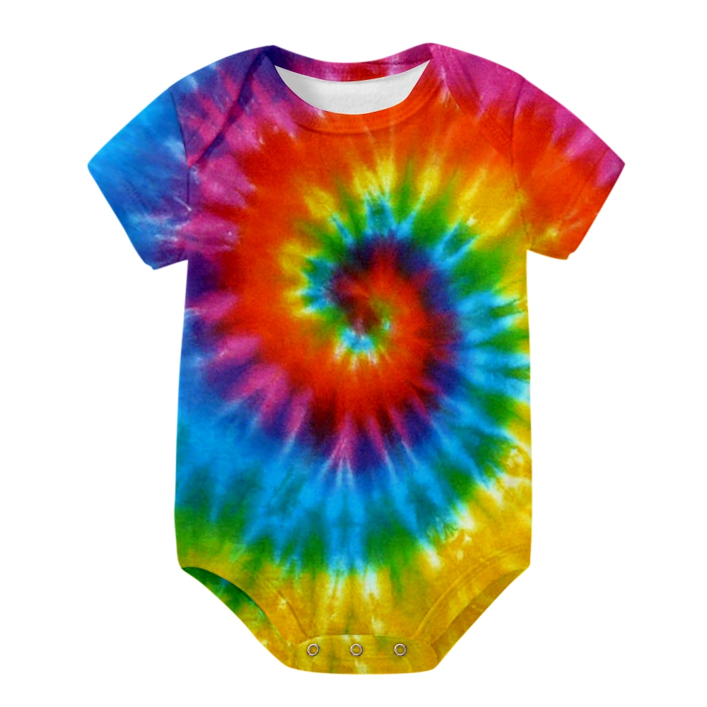 rrhss Newborn Baby Tie Dye Onesie Pregnancy Announcement Bodysuit Baby Girls Boys Clothes Wear