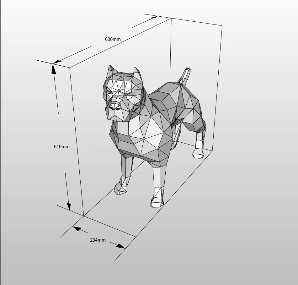 New Home Polygon Floor Decoration