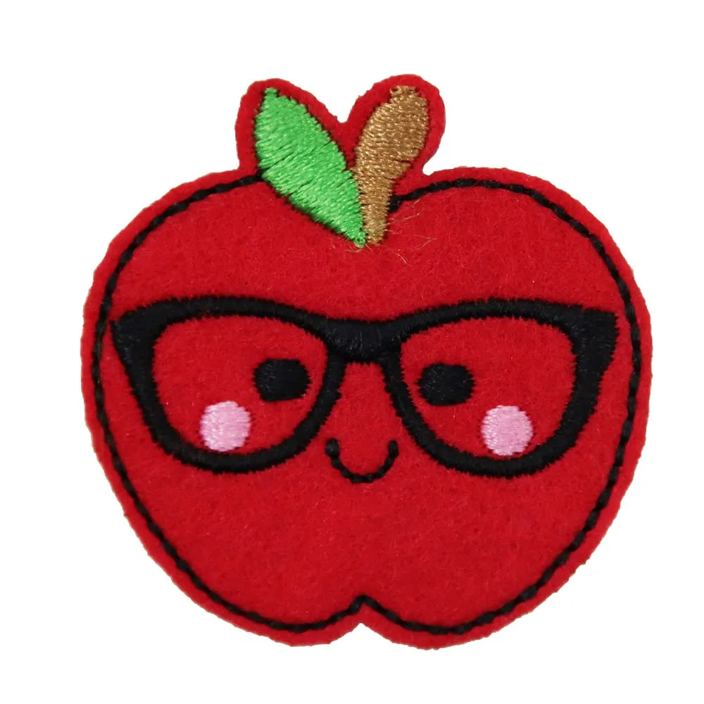 Apple Teacher Embroidered Iron On Patch