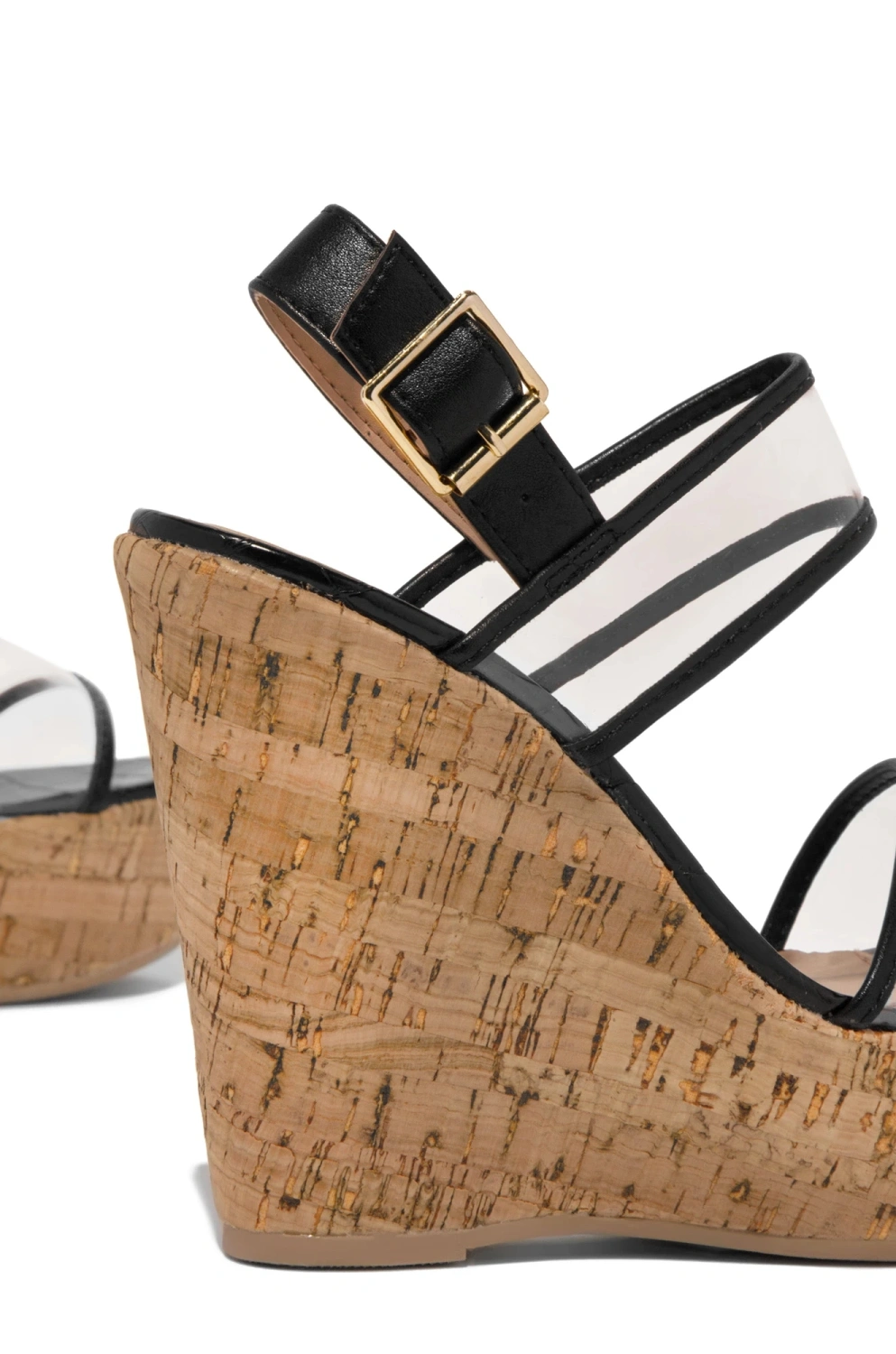 Women's Open Toe Strappy Wedge Sandal Summer Heeled Shoes