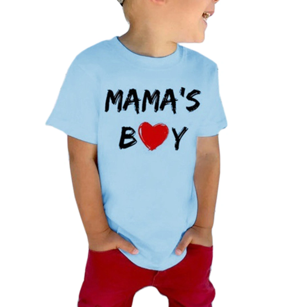 rrhss Toddler Mama's Boy Cotton Shirt Baby Valentines Day Tee