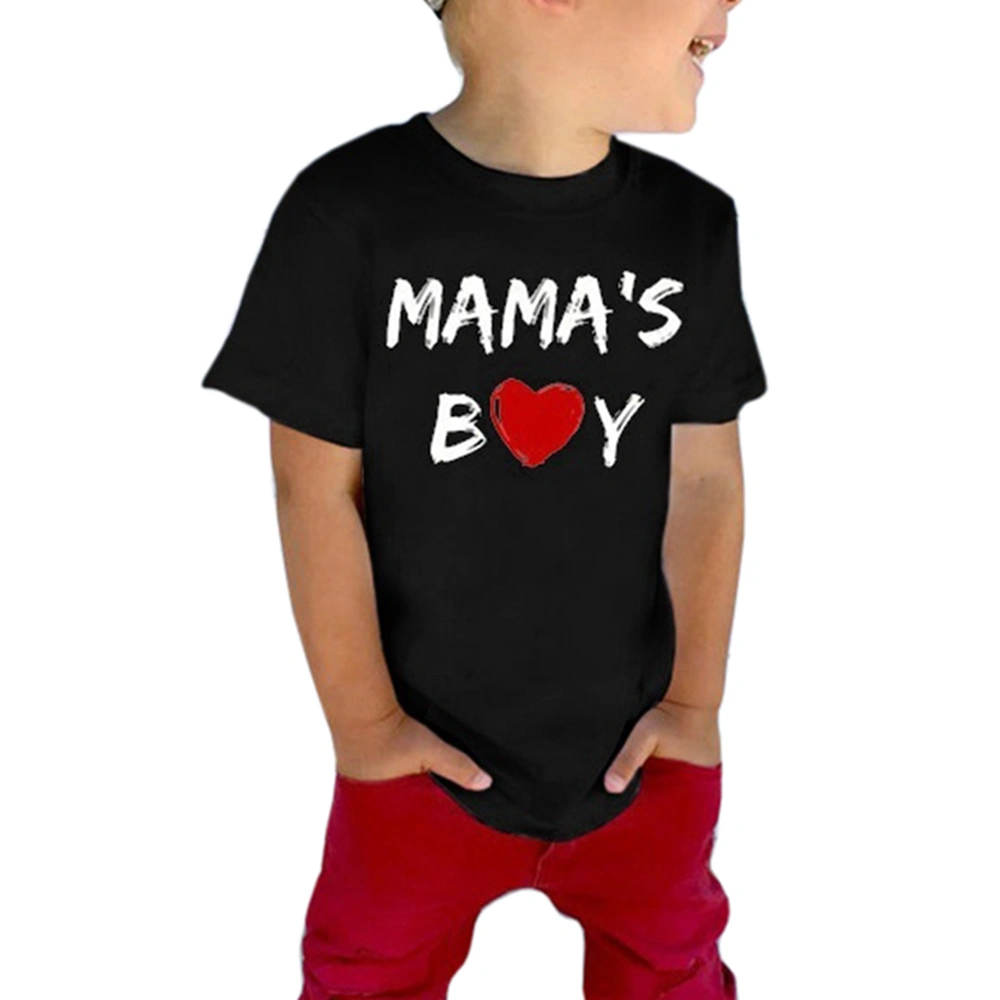 rrhss Toddler Mama's Boy Cotton Shirt Baby Valentines Day Tee