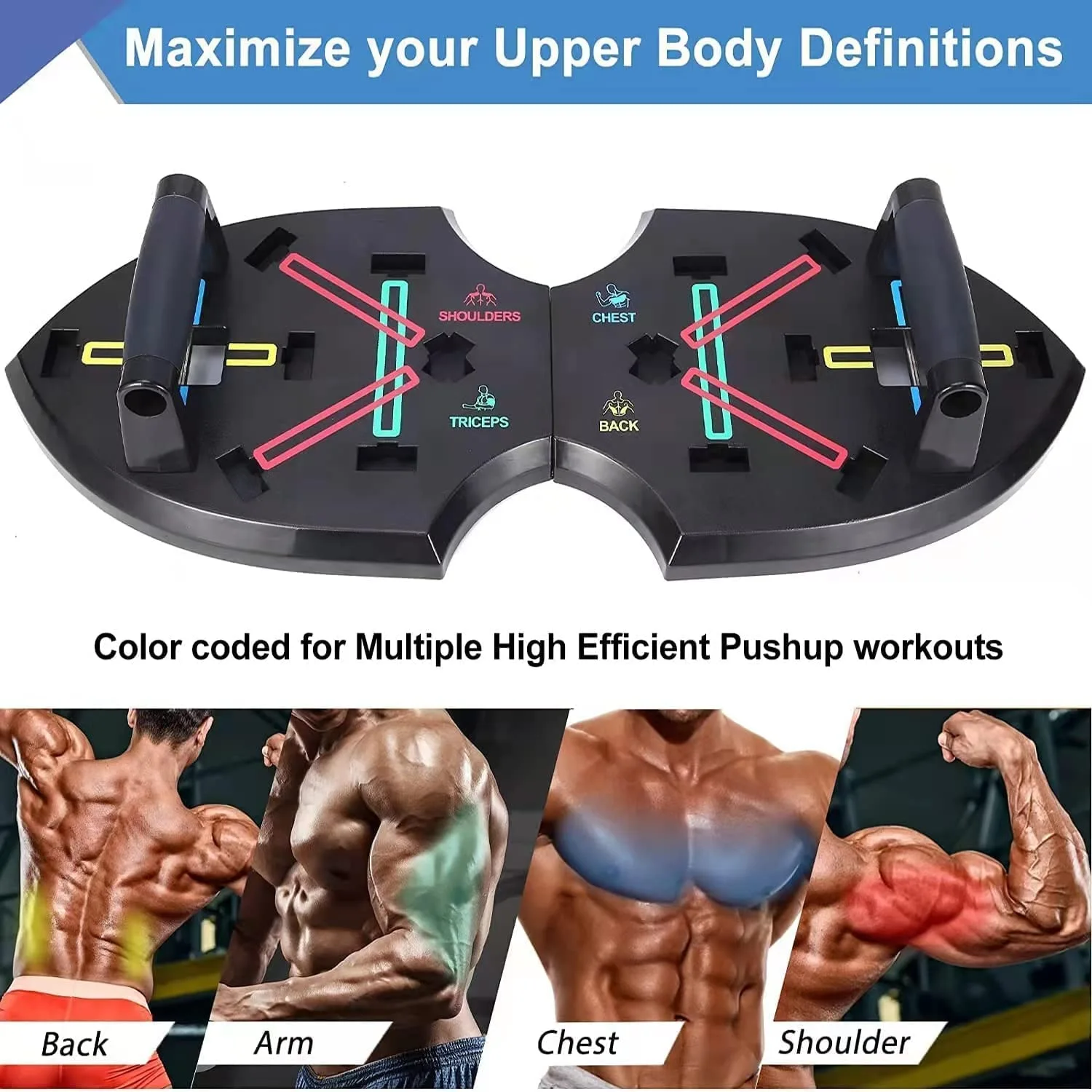 LALAHIGH Portable Exercise Equipment with 22 Gym Accessories, 25 in 1 Push Up Board Fitness,Pushup Board Work from Home Fitness with Resistance Bands, Ab Roller Wheel,Full Body Workout at Home for Men and Women