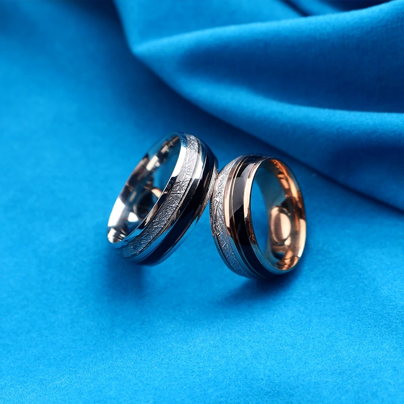 8MM Men's And Women's Fashion Stainless Steel Ring