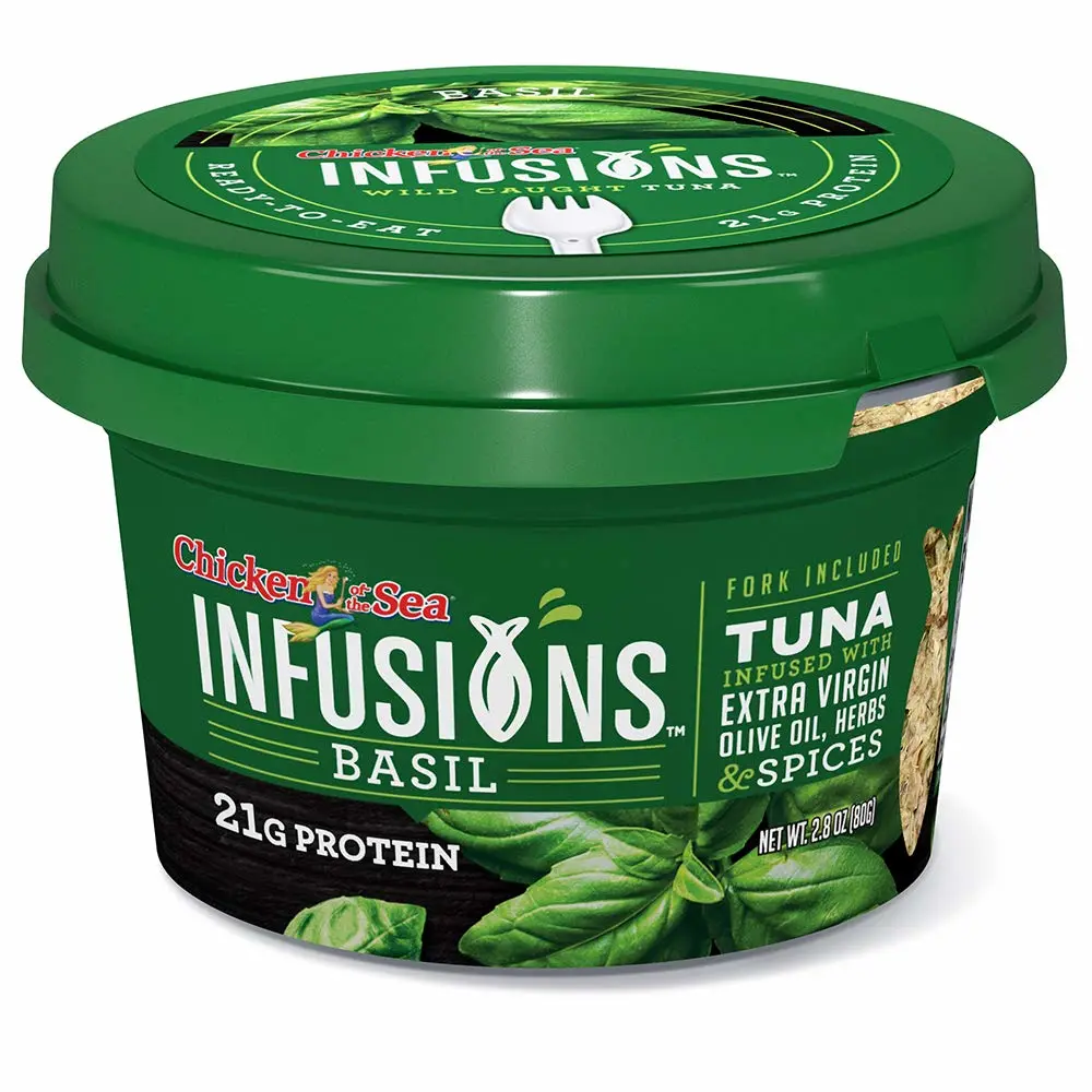 Chicken of the Sea Infusions Tuna, Basil, 2.8 Ounce