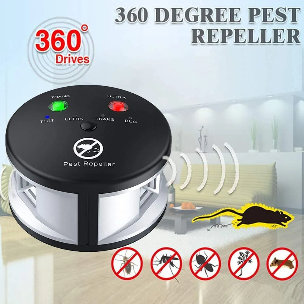 360-degree Indoor Ultrasonic Rat Repellent Insect Squirrel