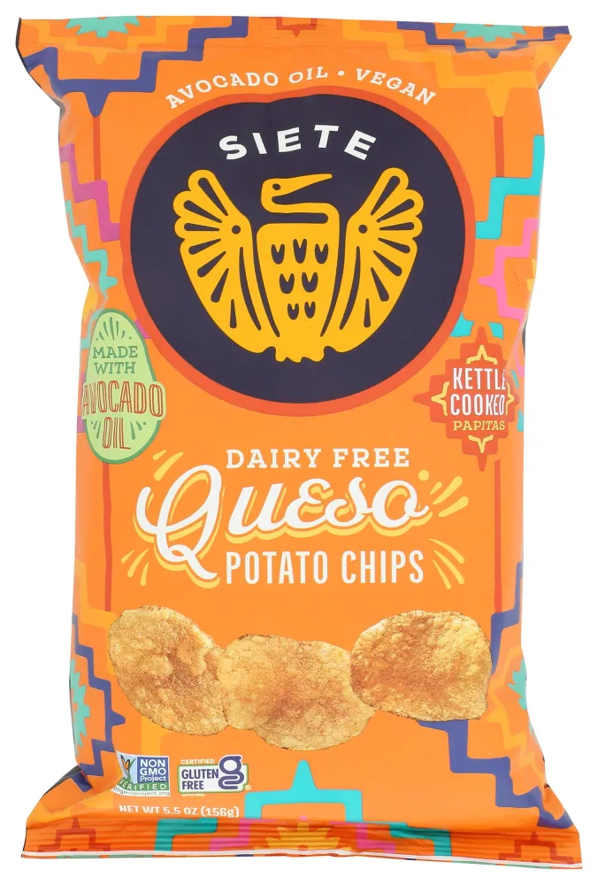 SIETE FAMILY FOODS Queso Potato Chips, 5.5 OZ