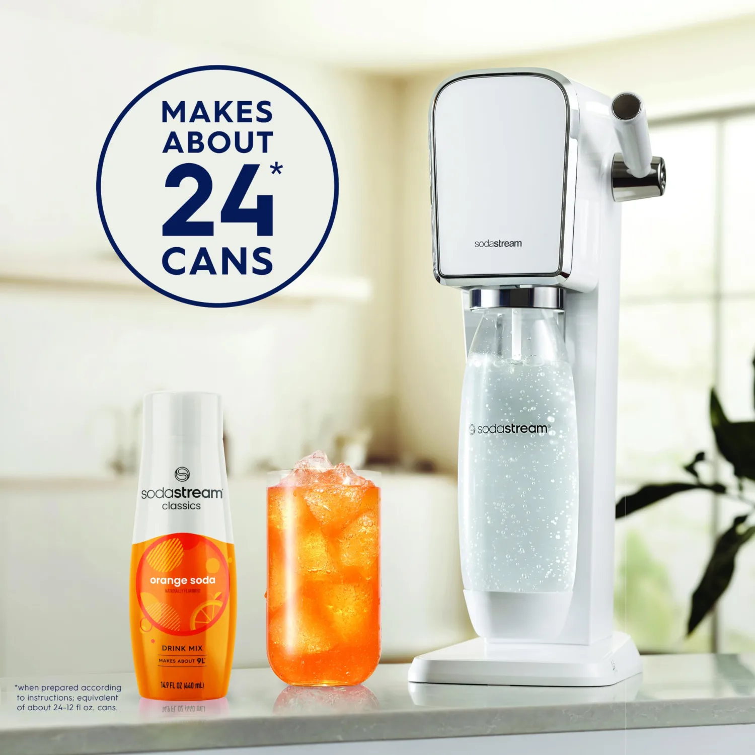 SodaStream Orange, 440ml 4-Pack