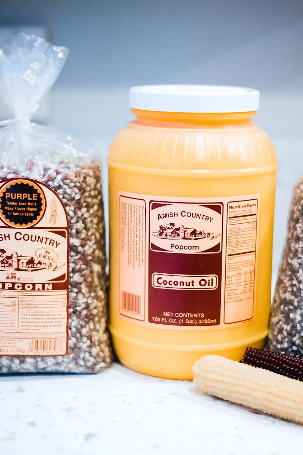 Amish Country Popcorn | Coconut Oil - 1 Gallon | Old Fashioned, Non-GMO and Gluten Free (1 Gallon)