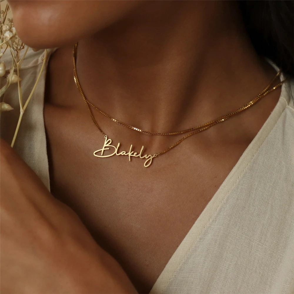 Personalized Stainless Steel Alphabet Name Necklace