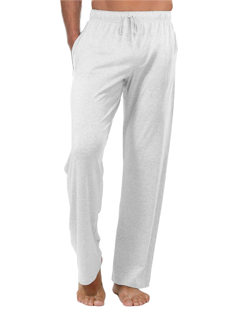 Gemijacka Schlafanzugshose Herren Lang Weich Yogahose Baumwolle Sweatpant Jogger