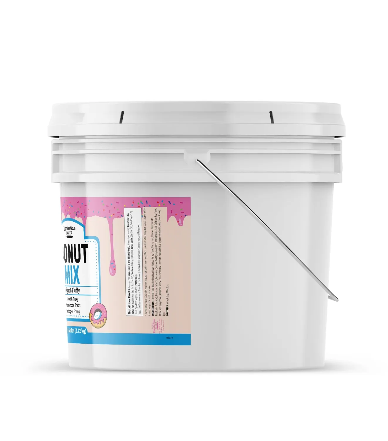 Unpretentious Raised Donut Mix, 1 Gallon, Baking & Frying, Light & Fluffy, Tender & Flaky