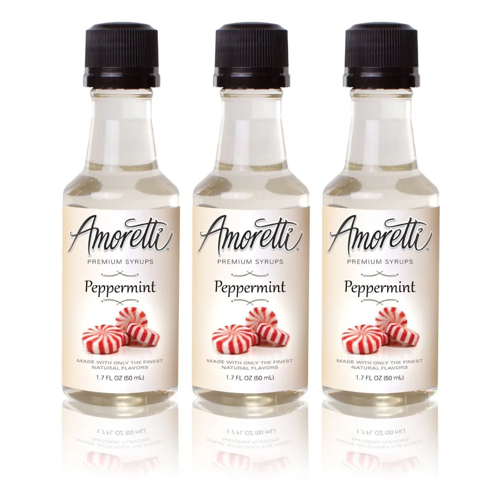 Amoretti Premium Peppermint Syrups 50ml 3 Pack, 1.7 Fl Oz (Pack of 3)