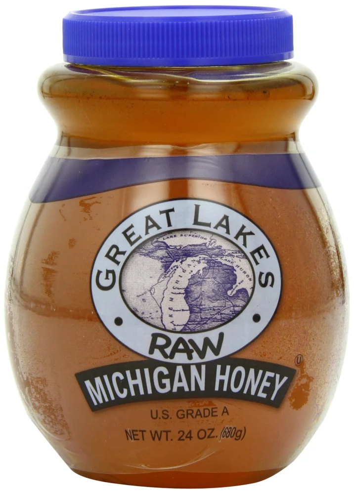 HoneyTree Great Lakes Raw Michigan Honey, 24-Ounce