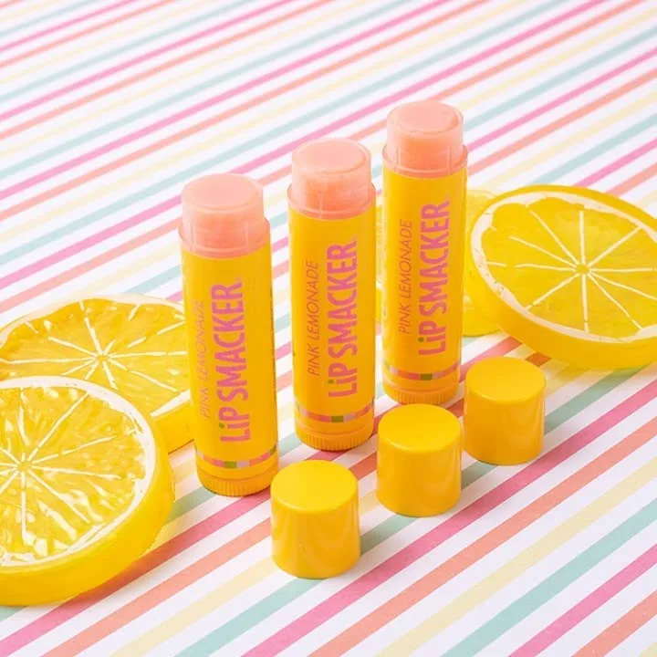 Lip Smacker Flavored Lip Balm, Sweet & Tart, Moisturizing, Soothing, Cruelty-Free & Vegan - Pink Lemonade