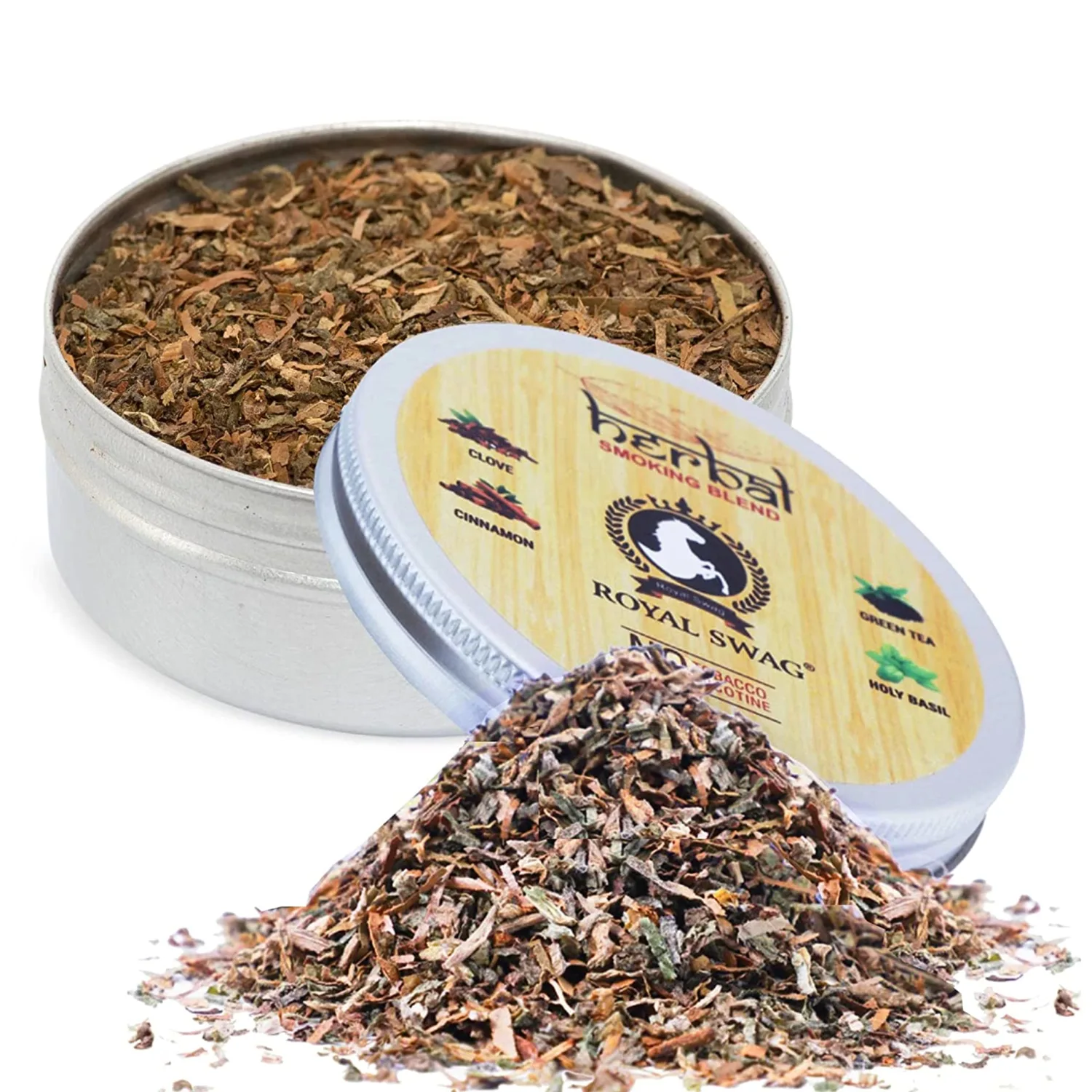 Tobacco & Nicotine Free Smoking Mixture with 100% Natural Herbal Smoking Blend (Makes 40 Rolls) Tobacco Alternatives, Herbal Smoking Mix 1 Pack 30gm(1 Oz)