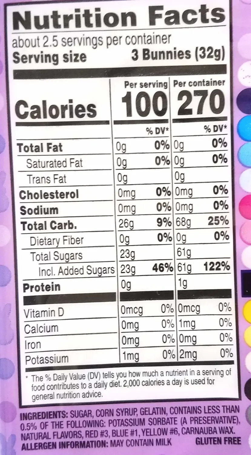 Peeps (1) Purple Marshmallow Bunny Easter Candy - Gluten Free - 3 oz / 85 g